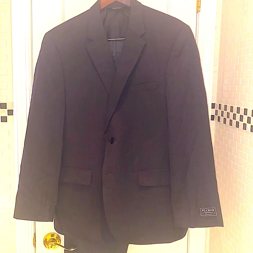 Jos.A.Bank 💯 wool executive black textured all seasons Jacket. Size 42R